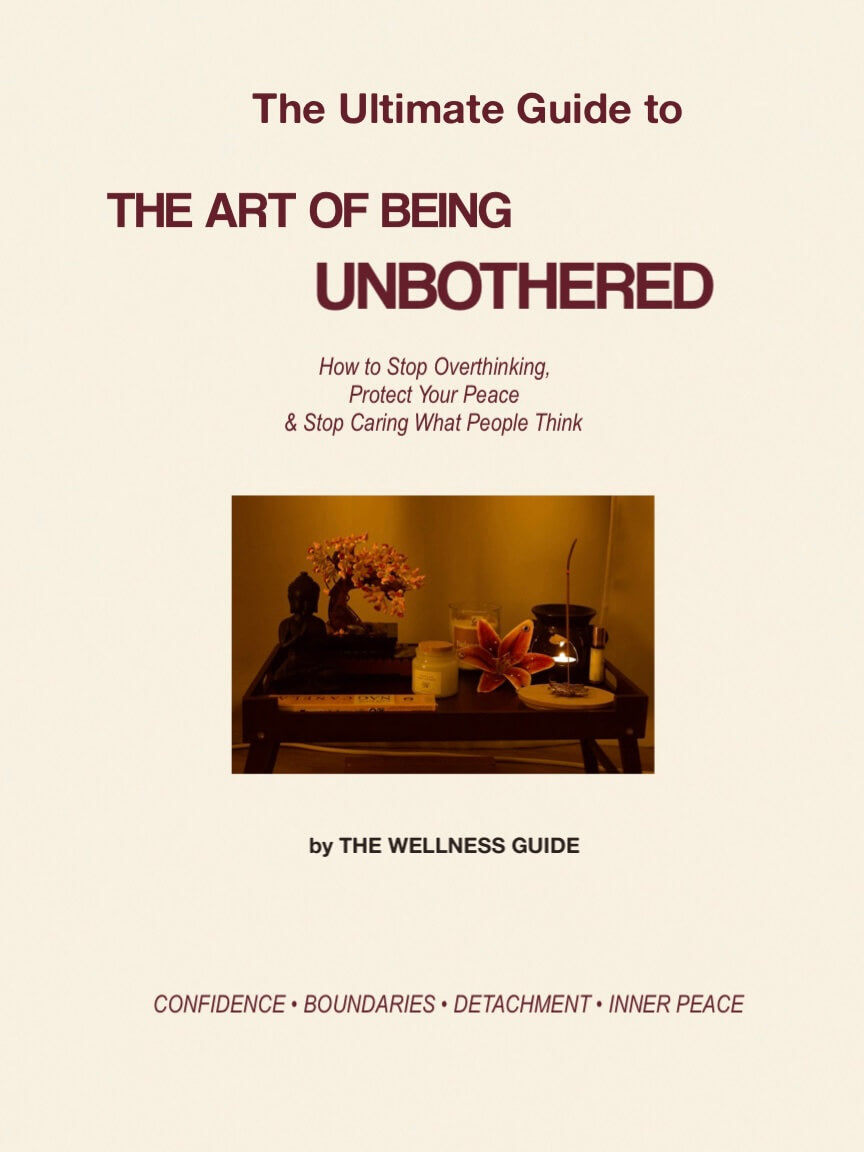 The Art of Being Unbothered